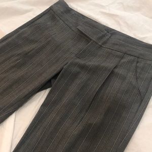 Charcoal Grey Wide Leg Cuffed Trouser